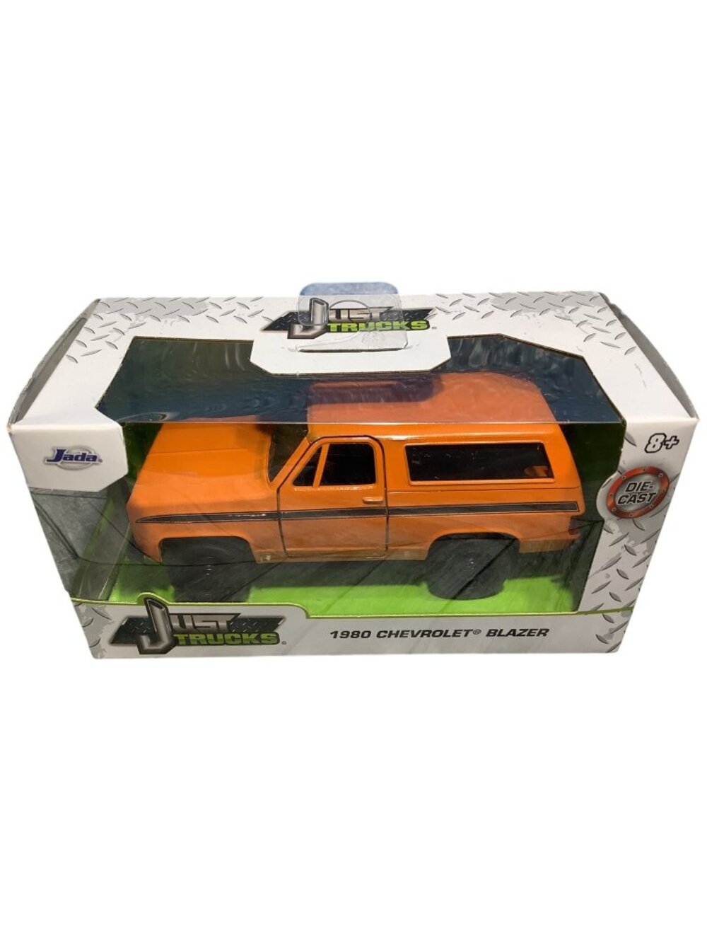 Jada Just Trucks 1980 Chevrolet Blazer Die-Cast Model Orange Black Stripe Chevy